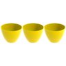 Kit 3 Tigelas Redonda Grande 6,2l Amarela Crippa Servir Salada Frutas Pratos Quentes - 1