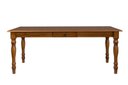 Ver imagem 2 de Mesa de Jantar ou Cozinha 200cm em Madeira Maciça com Gaveta e Pés Torneados – Made Wood