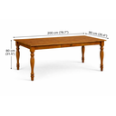 Ver imagem 5 de Mesa de Jantar ou Cozinha 200cm em Madeira Maciça com Gaveta e Pés Torneados – Made Wood
