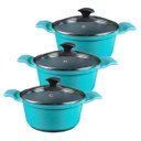 Ver imagem 1 de Jogo Panela Azul Antiaderente Cerâmica Javali AA 26 a 30