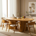 Ver imagem 1 de Conjunto Mesa de Jantar Aracajú com 6 Cadeiras Jantar Verona:linho Bege