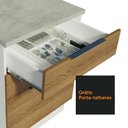 Ver imagem 7 de Balcão Madesa Stella 60 cm 3 Gavetas Branco/Rustic