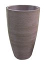Ver imagem 1 de Vaso Planta 80x50 Oval Moderno Polietileno - MARROM CHOCOLATE 020