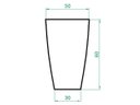 Ver imagem 5 de Vaso Planta 80x50 Oval Moderno Polietileno - MARROM CHOCOLATE 020
