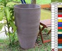 Ver imagem 2 de Vaso Planta 80x50 Oval Moderno Polietileno - MARROM CHOCOLATE 020