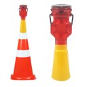 Ver mais imagens de Sinalizador Solar Viario Kit 20 Uni Cone Obra Luz Led Sinalizaçao Automatica Segurança Estrada Rodov