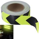 Ver imagem 1 de Faixa Refletiva Sinalizaçao 25 Metros Segurança Seta Verde Fluorescente Caminhao Via Publica Estrada