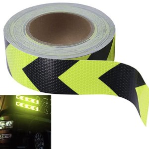 Faixa Refletiva Sinalizaçao 25 Metros Segurança Seta Verde Fluorescente Caminhao Via Publica Estrada