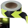 Faixa Refletiva Sinalizaçao 25 Metros Segurança Seta Verde Fluorescente Caminhao Via Publica Estrada - 1
