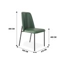 Ver imagem 3 de Kit 2 Cadeiras Estofadas Lucy Aço Carbono