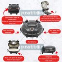 Ver imagem 7 de Forno de Pizza Elétrico Completo Italiano para Cozinhar em Casa com a Família Vermelho 110v