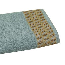 Toalha de Banho Barra Geometrica Naomi Lmpeter 75cm X 130cm Verde Indigo - 3