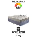 Ver mais imagens de Base Box Baú Bipartido Casal 138x188 Suede Cinza com Colchão Ecoline D40 Espuma