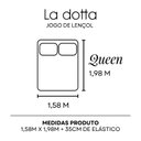 Ver imagem 4 de Jogo Lençol Queen 3 Peças 100% Algodão Étnico La Dotta