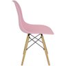 Kit 3 Cadeiras Charles Eames Eiffel Wood Design - Rosa - 4