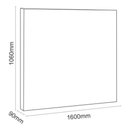 Ver imagem 2 de Cabeceira Atenas Queen 1,60 Laminado Branco Simbal