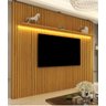 Painel para Tv 70 Polegadas 2.30m Ripado com Led Nobre Naturale - Gelius Móveis - 1