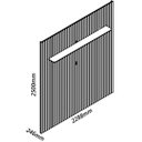 Ver imagem 5 de Painel para Tv 70 Polegadas 2.30m Ripado com Led Nobre Naturale - Gelius Móveis