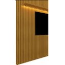 Ver imagem 3 de Painel para Tv 70 Polegadas 2.30m Ripado com Led Nobre Naturale - Gelius Móveis