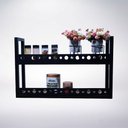 Ver imagem 4 de Prateleira Porta Temperos Industrial Condimentos 2 Andares:preto