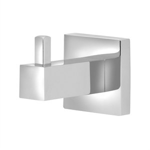 Porta Toalha Cabide Luxo para Banheiro Quadrado Inox Cromado