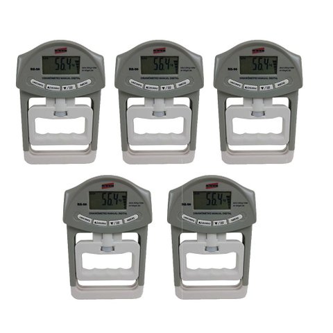 Kit Dinamômetro Digital Faixa 0 a 90kg Manual Graduação 0.1kg Mão Dm-90 Portátil Instrutherm