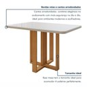 Ver imagem 6 de Conjunto Sala de Jantar 4 Lugares Retangular Tampo Vidro/MDF Mesa Tessera Ecadeiras Pés Madeira Jade
