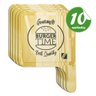 10x Tábua para servir Hamburguer Madeira Pinus Decorativa - 1