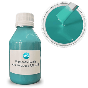 Cor Sólida Azul Turquesa Ag - Ral5018