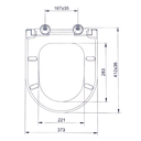 Ver imagem 2 de Assento Sanitário Polipropileno Riviera Celite Soft Close Branco