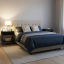 Ver imagem 5 de Mesa de Cabeceira 1 Gaveta Móvel Apoio Lateral de Cama