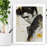 Quadro Elvis Presley - Love Me Tender 45x34cm:moldura Preta - 2
