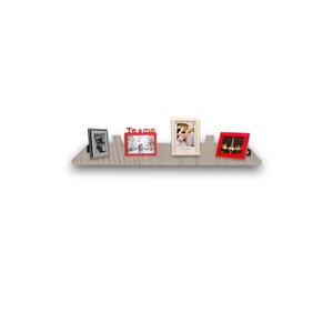 Prateleira Simples Madeirado 80x15 Cm Com Suporte Em Mdf