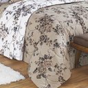 Ver imagem 2 de Kit Cobre Leito Colcha Encatare Casal 3 Peças Percal 200 Fios 100% Algodão - Floral Samara