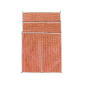 Kit 3 Pano Multiuso Laranja Aramado Metalico Limpeza Cozinha Panela Prato