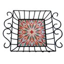 Ver imagem 5 de Fruteira de Mesa Ferro e Azulejo Quadrada Grande pra Cozinha Azulejo G1