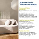 Ver mais imagens de Sofá 3 Lugares Orgânico 200cm Fava CabeCasa MadeiraOriginals Branco Offwhite
