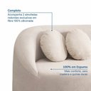 Ver imagem 5 de Sofá 3 Lugares Orgânico 200cm Fava CabeCasa MadeiraOriginals Branco Offwhite