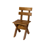 Conjunto Kit Mesa Rústica de Churrasco 1 Mesa + 4 Bancos - Imbuia - 8
