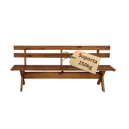 Conjunto Kit Mesa Rústica de Churrasco 1 Mesa + 4 Bancos - Imbuia - 5