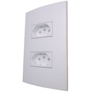 Conjunto 4x2 Linha Clean Branco Fosco