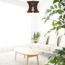 Ver imagem 2 de Luminária Teto tipo Pendente CURVA MDF - Completa - Cor: Marrom