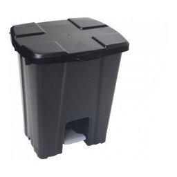 Cesto Lixeira Quadrada Plastica com Pedal 25 Litros Cor:amarelo - 2