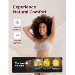 Momcozy Sutiã de Amamentação sem Costura Médio Marrom - 2