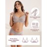 Momcozy Sutiã de Amamentação sem Costura Médio Marrom - 4