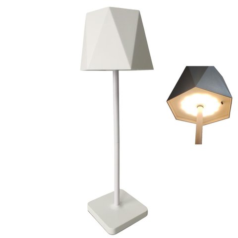 Luminaria Abajur Mesa LED 3 Tons USB Bateria Recarregavel Iluminaçao Casa Quarto Sala Mesa Trabalho 