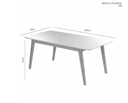 Ver imagem 4 de Mesa de Jantar Elegance Jcm Movelaria Cinamomo 1,80 M