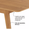 Mesa de Jantar Elegance Jcm Movelaria Cinamomo 1,80 M - 3