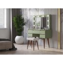 Ver imagem 1 de Penteadeira Camarim Str Estilo Retrô com Tampo em Mdf de 15 Mm Cor Alecrim Pt