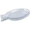 Travessa em Vidro Formato Peixe Transparente Fish 35 X 24cm - 2